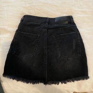 One teaspoon black jean skirt